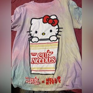 X-small hello kitty tye dye shirt